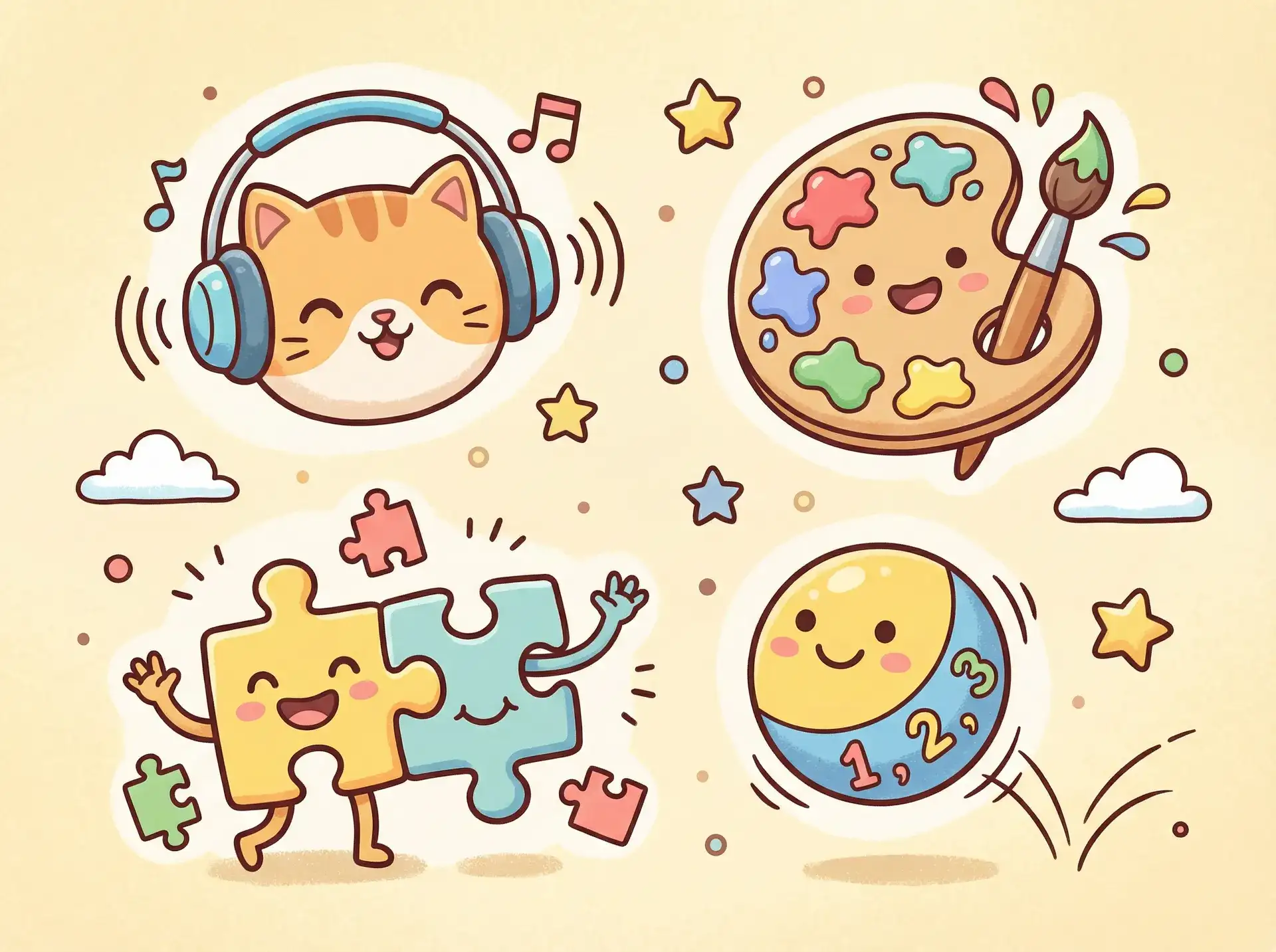 小朋友的手工作品 - 欧美成人 益智创作
